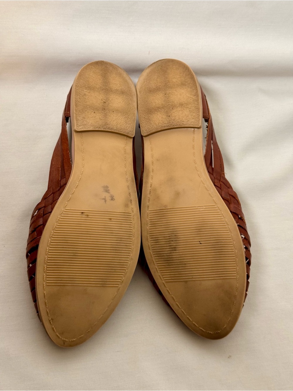 Huarache Woven Brown Sandals 8 Women's - Picture 5 of 12
